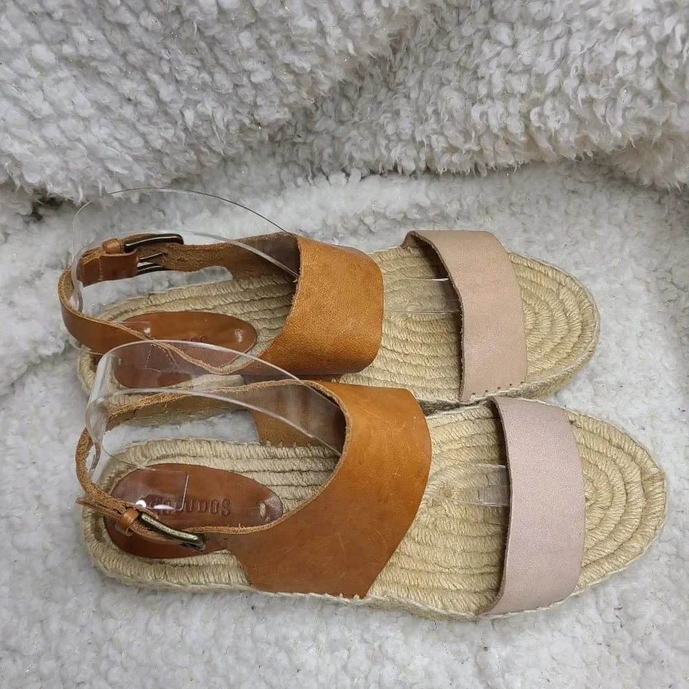 ‎Soludos Bi-Color Platform Espadrille Sandal